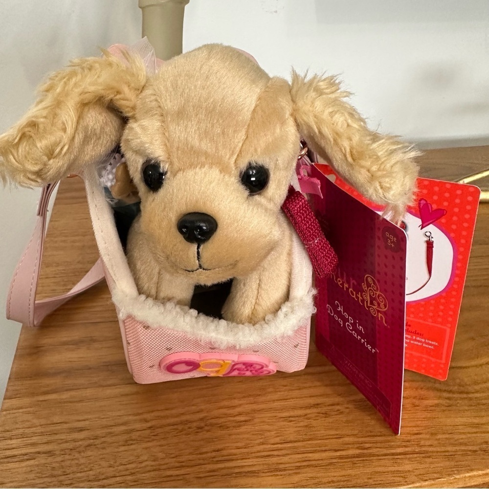 Our Generation Hop In Dog Carrier With 6” Pup And Accessories For OG Doll NEW - Picture 4 of 5